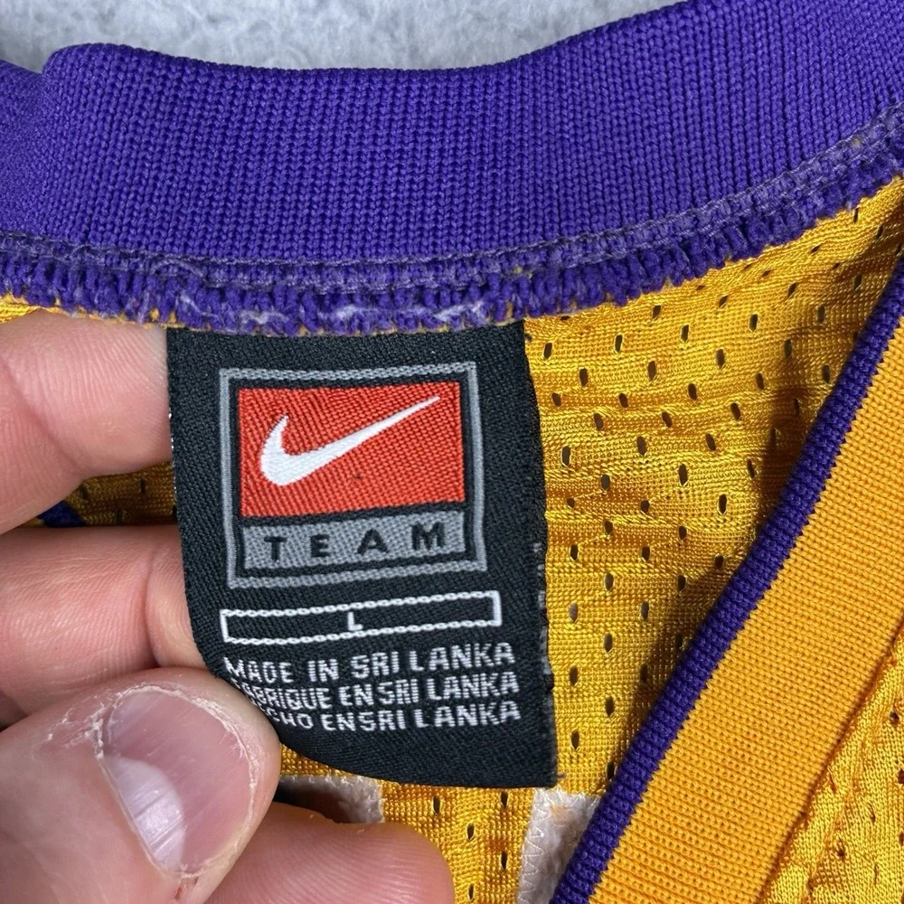 Vintage Nike Shaquille O'Neal LA Lakers‎ Swingman Jersey Youth L Y2K NBA